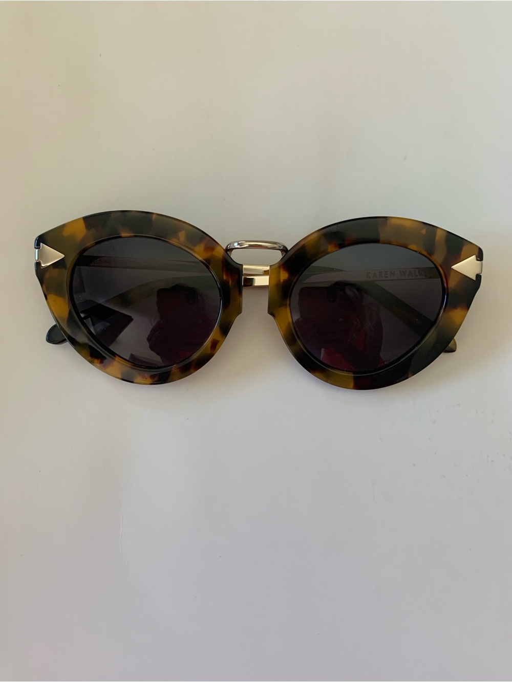 Karen Walker Lunar Flowerpatch  Tortoiseshell Cat-Eye Sunglasses